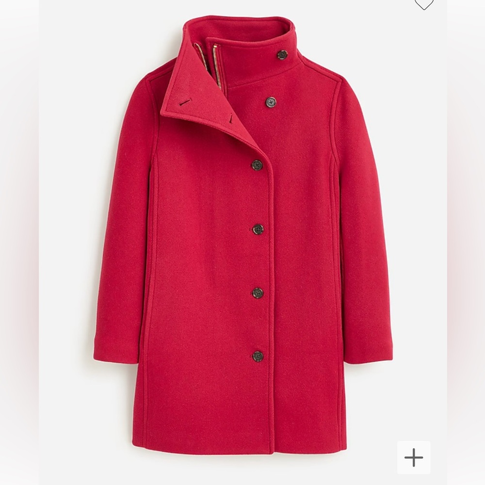 Camel J. Crew Villa coat in Italian stadium-cloth